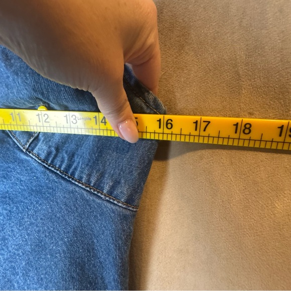 Princess Polly Arwen Denim Mini Dress Blue Slip Dress with Cutout Detail Size 4 - Picture 6 of 10